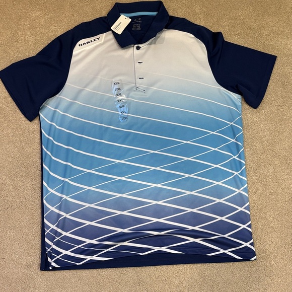 Oakley Other - Oakley Men's Navy and White Polo Shirt